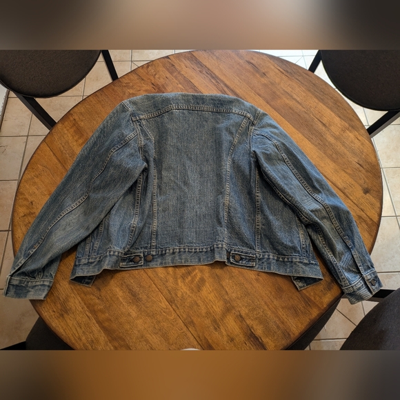 Vintage 80s Levi Denim Trucker Jacket Size 42L - Picture 10 of 12